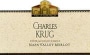 Charles Krug Napa Valley Merlot 1998 Front Label
