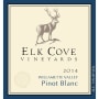 Elk Cove Pinot Blanc 2014 Front Label