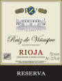 Bodegas Ruiz De Vinaspre Reserva 2003 Front Label