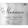 Marcassin Gauer Vineyard Upper Barn Chardonnay (torn label) 1997 Front Label