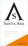 Bodegas Santa Ana Torrontes 2015 Front Label