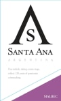 Bodegas Santa Ana Malbec 2015 Front Label