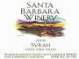 Santa Barbara Winery Syrah 2008  Front Label