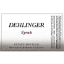Dehlinger Estate Syrah 1996 Front Label