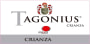 Bodegas Tagonius Crianza 2012 Front Label