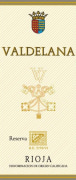 Bodegas Valdelana Reserva 2004 Front Label