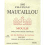 Chateau Maucaillou Moulis en Medoc 2000 Front Label