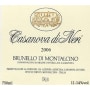 Casanova di Neri Brunello di Montalcino 2006 Front Label
