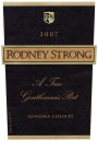 Rodney Strong A True Gentlemans Port 2007 Front Label