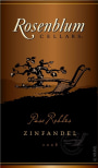 Rosenblum Cellars Paso Robles Zinfandel 2008 Front Label