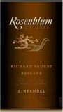 Rosenblum Cellars Richard Sauret Reserve Zinfandel 2010 Front Label