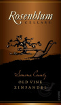 Rosenblum Cellars Sonoma County Zinfandel 2011 Front Label