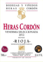 Bodegas y Vinedos Heras Cordon Vendimia Seleccionada 2012 Front Label
