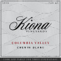 Kiona Chenin Blanc 2016 Front Label