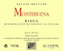 Bodegas y Vinedos Labastida Montebuena Tinto 2012 Front Label