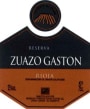 Bodegas Zuazo Gaston Rioja Reserva 2007 Front Label