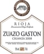 Bodegas Zuazo Gaston Rioja Crianza 2008 Front Label