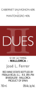 Bodegues Jose L. Ferrer DUES Mantonegro Cabernet Sauvignon 2013 Front Label
