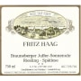 Fritz Haag Brauneberger Juffer Sonnenuhr Spatlese 2001 Front Label