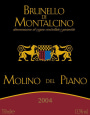 Bonacchi Brunello di Montalcino Molino del Piano 2004 Front Label