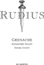 Rudius Grenache 2013 Front Label