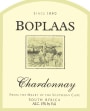 Boplaas Unwooded Chardonnay 2010 Front Label