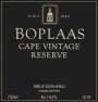Boplaas Cape Vintage Reserve Port 2008 Front Label