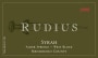 Rudius Alder Springs-West Block Syrah 2006 Front Label