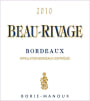 Borie-Manoux Bordeaux Beau-Rivage 2010 Front Label