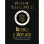 Piccini Brunello di Montalcino 2012 Front Label