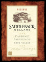 Saddleback Reserve Cabernet Sauvignon 2012 Front Label
