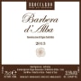 Broccardo Barbera d'Alba 2013 Front Label