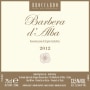 Broccardo Barbera d'Alba 2012 Front Label