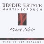 Brodie Estate Pinot Noir 2012 Front Label