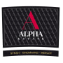 Alpha Estate SMX Red Blend 2013 Front Label