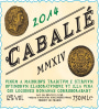 Cabalie Vin de France Blanc 2014 Front Label