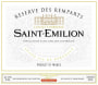 Calvet Saint-Emilion Reserve des Remparts 2005 Front Label