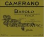Camerano Barolo Gold Label Terlo 2008 Front Label