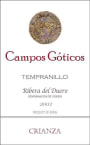 Campos Goticos Tempranillo Crianza 2003 Front Label