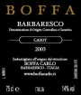 Cantina Boffa Carlo Barbaresco Casot 2003 Front Label