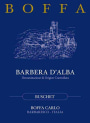 Cantina Boffa Carlo Barbera d'Alba Buschet 2013 Front Label