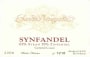 Sarah's Vineyard Synfandel 2006 Front Label