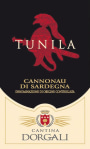 Cantina Dorgali Cannonau di Sardegna Tunila 2014 Front Label