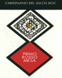 Cantina Mesa Isola dei Nuraghi Primo Rosso 2014 Front Label