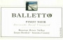 Balletto Winery Burnside Road Pinot Noir 2011 Front Label