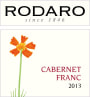 Cantina Rodaro Colli Orientali del Friuli Cabernet Franc 2013 Front Label