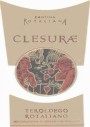 Cantina Rotaliana Teroldego Rotaliano Clesurae 2010 Front Label