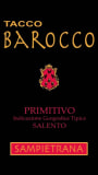 Cantina Sampietrana Salento Tacco Barocco Primitivo 2008 Front Label