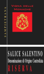 Cantina Sampietrana Salice Salentino Vigna delle Monache Riserva 2010 Front Label