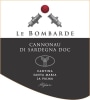 Cantina Santa Maria La Palma Cannonau di Sardegna Le Bombarde 2014 Front Label